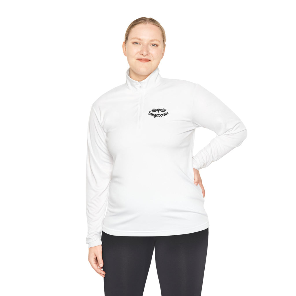Quarter-Zip Pullover — Minimalist Script Logo Pullover
