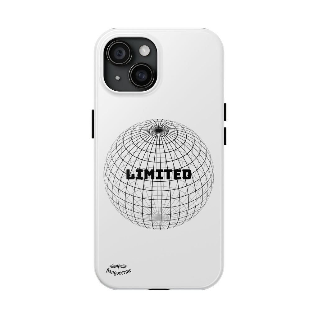 Phone Case — Minimal 'LIMITED' Wireframe Globe Protective Cover