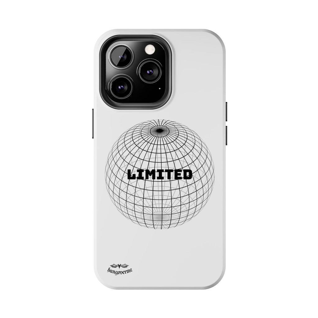 Phone Case — Minimal 'LIMITED' Wireframe Globe Protective Cover