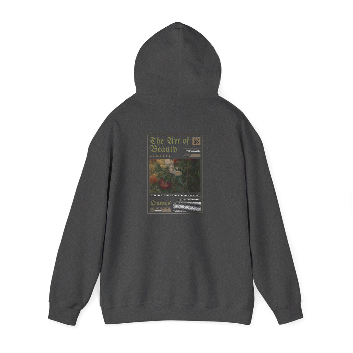 Vintage Floral 'Art Of Beauty' Hoodie — Aesthetic Art Print Hoodie