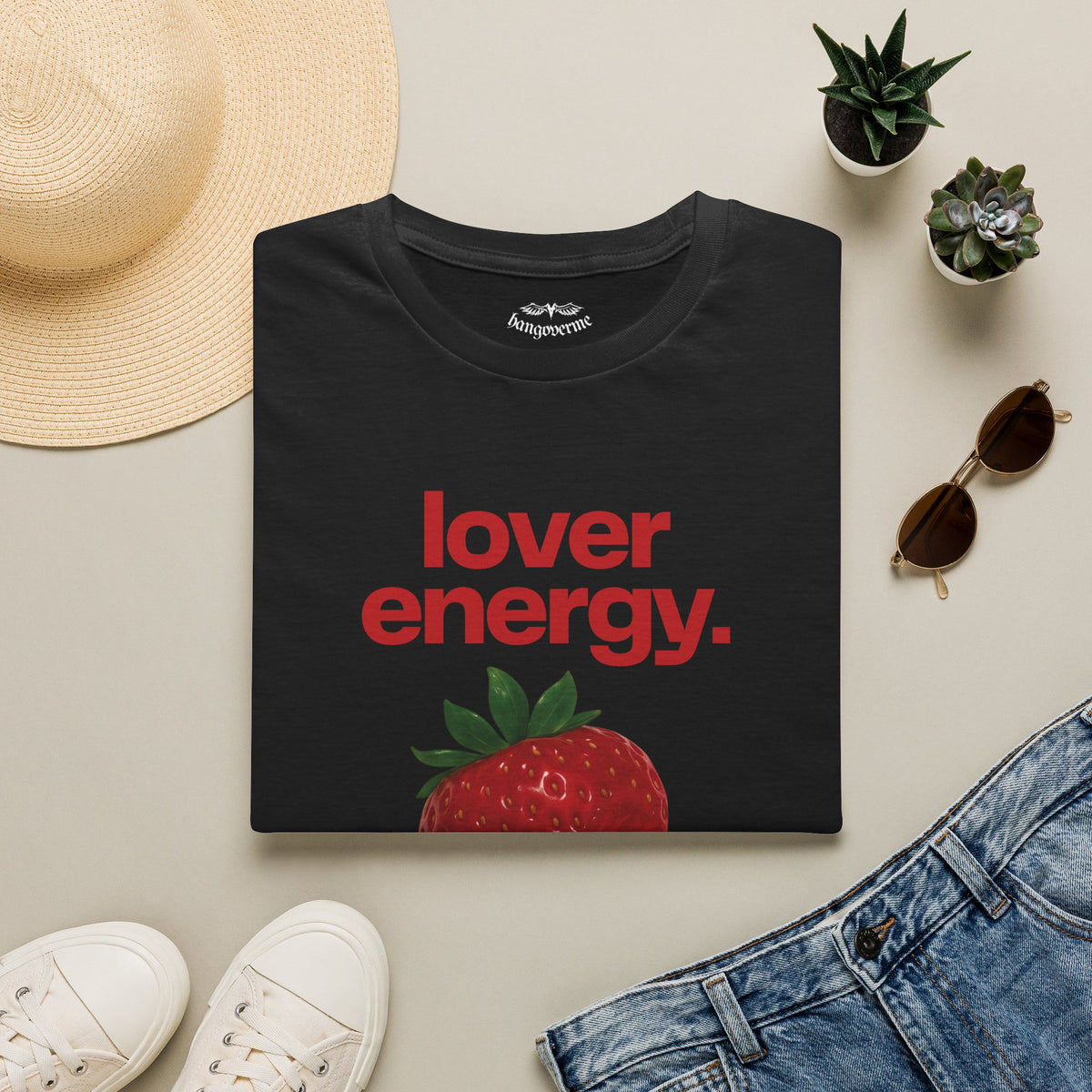 Lover Energy T‑Shirt — Strawberry