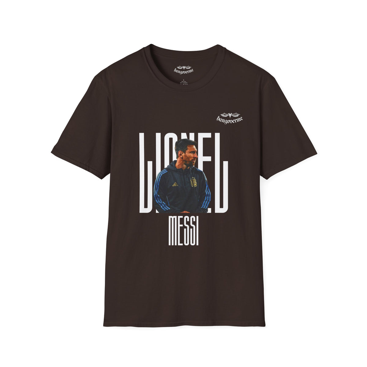 Lionel Messi Graphic T-Shirt — Vintage Soccer Portrait Tee