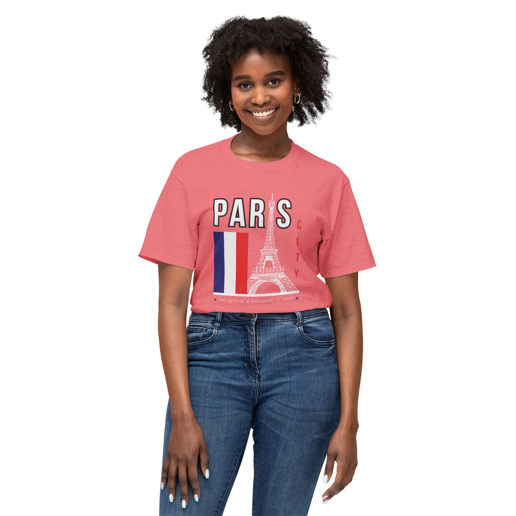 Paris Eiffel Tower T‑Shirt – French Flag Travel Souvenir
