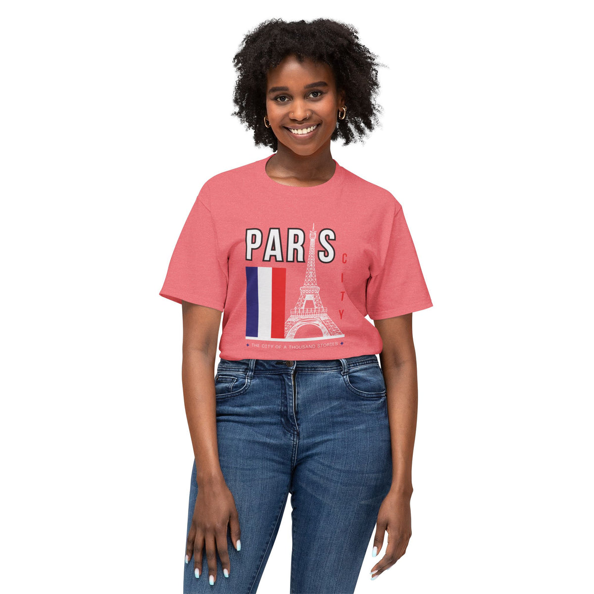 Paris Eiffel Tower T‑Shirt – French Flag Travel Souvenir