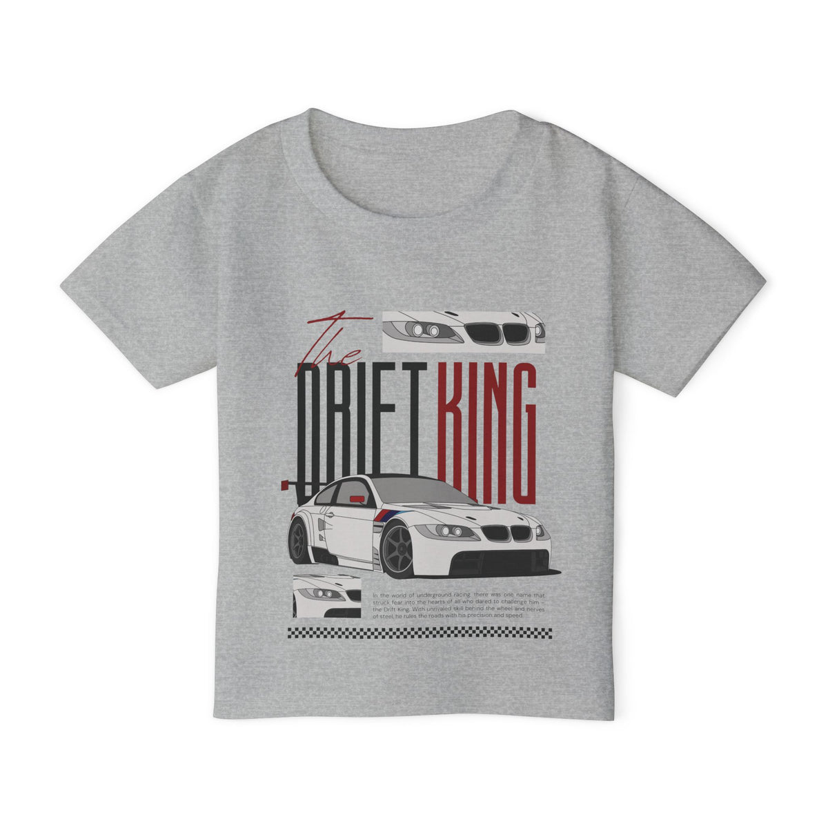 Toddler Drift King Car T‑Shirt — Racing Graphic Tee for Kids