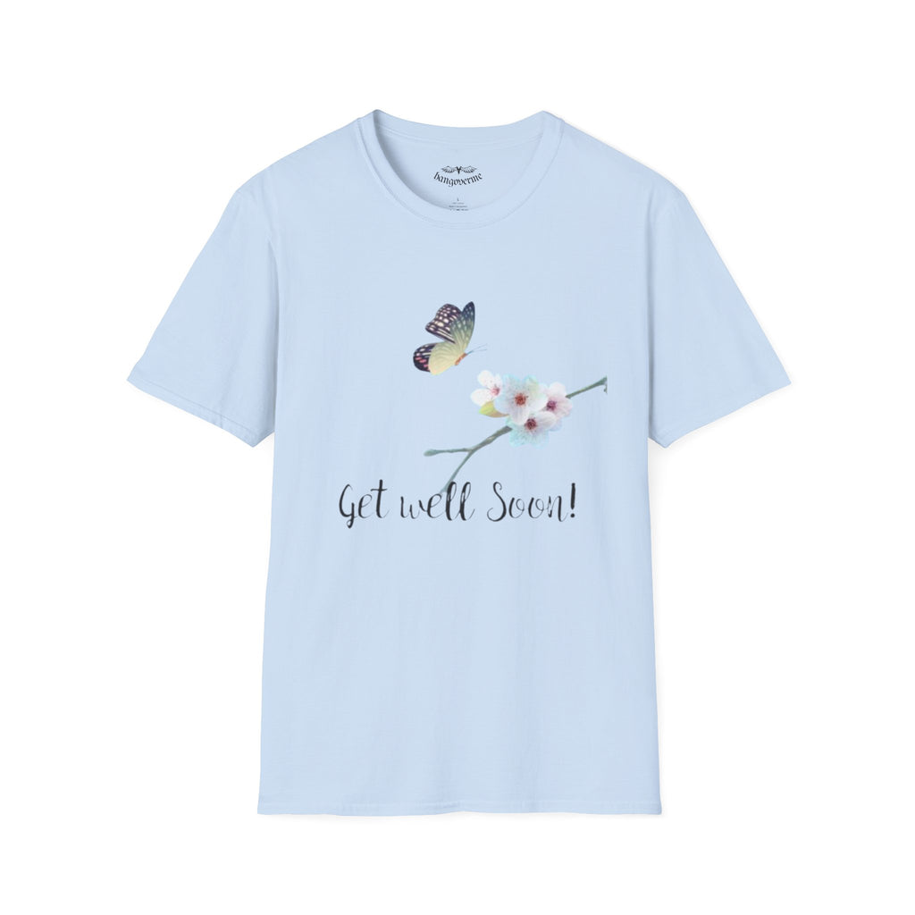 Get Well Soon Floral Butterfly T-Shirt