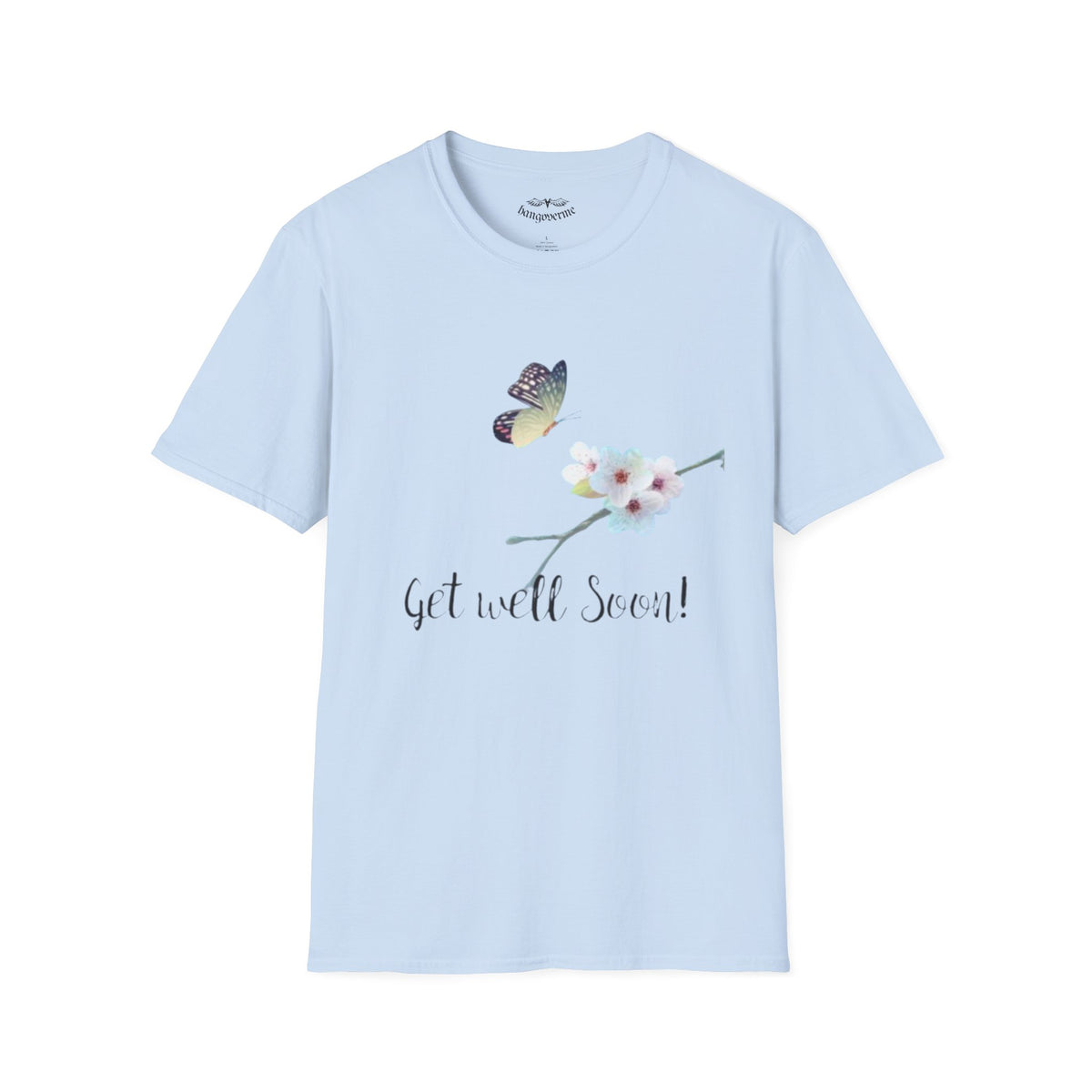 Get Well Soon Floral Butterfly T-Shirt