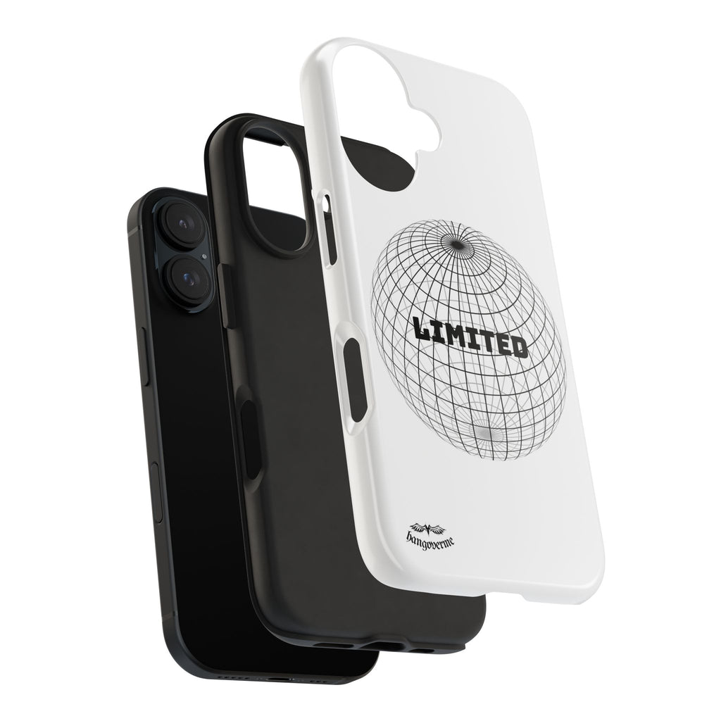 Phone Case — Minimal 'LIMITED' Wireframe Globe Protective Cover