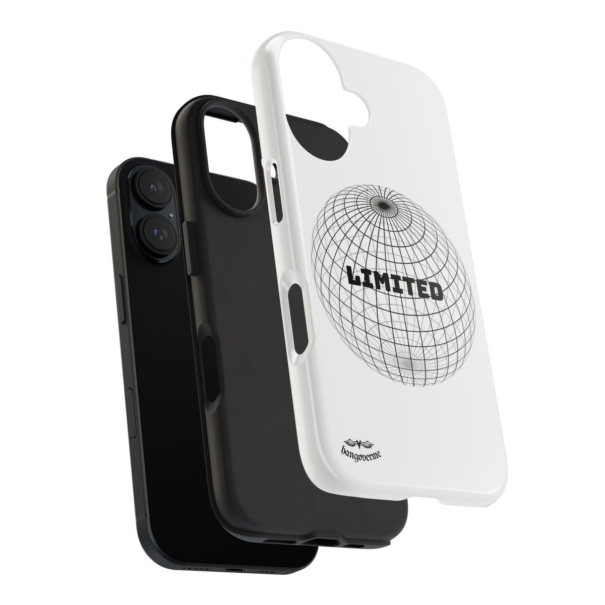 Phone Case — Minimal 'LIMITED' Wireframe Globe Protective Cover
