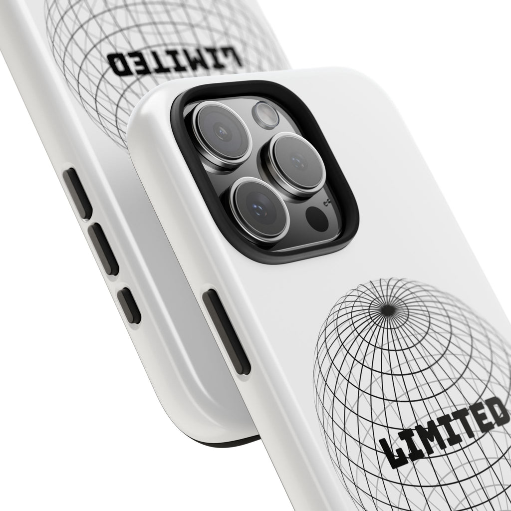 Phone Case — Minimal 'LIMITED' Wireframe Globe Protective Cover