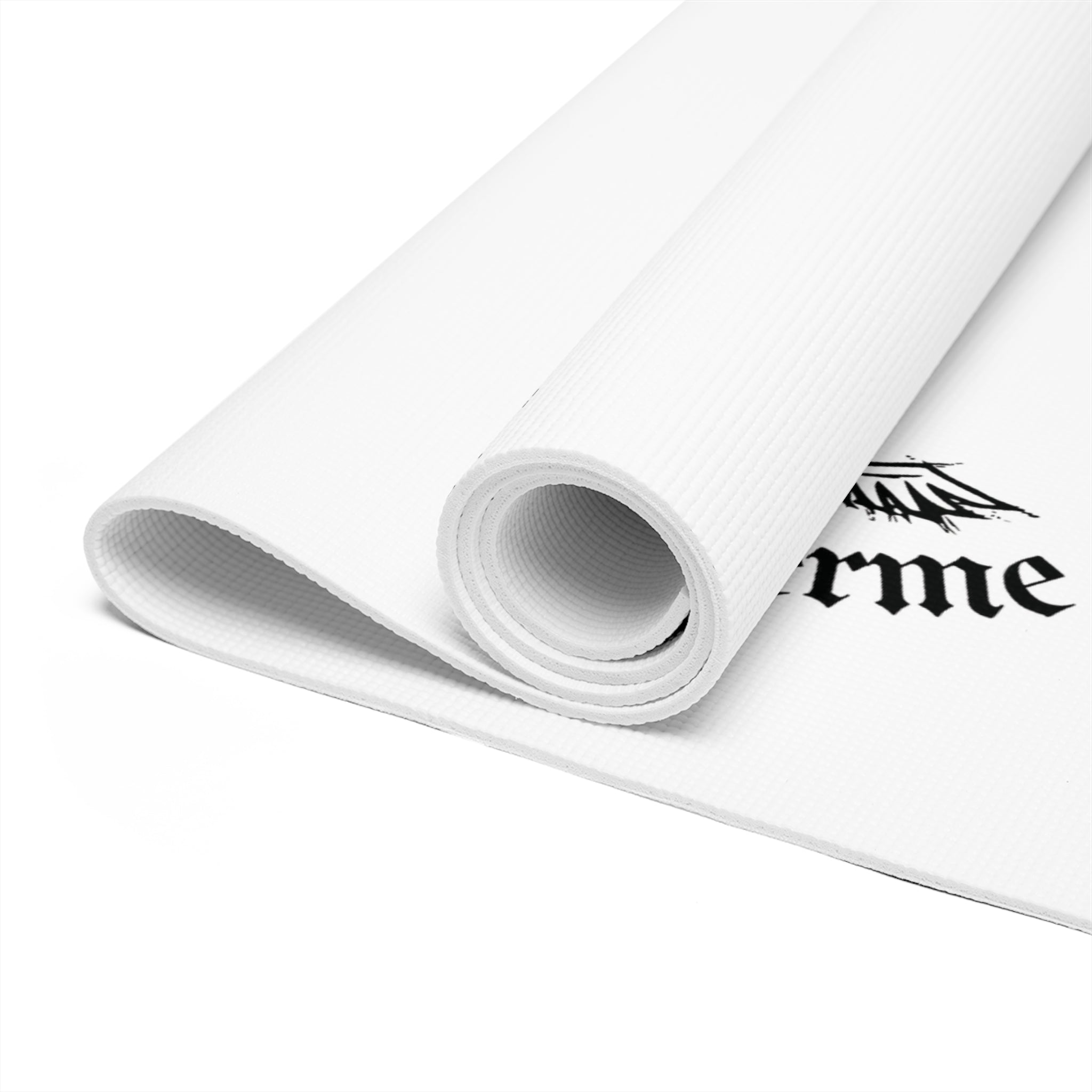 Yoga Mat – Minimal White Foam, Lightweight Non-Slip Exercise Mat