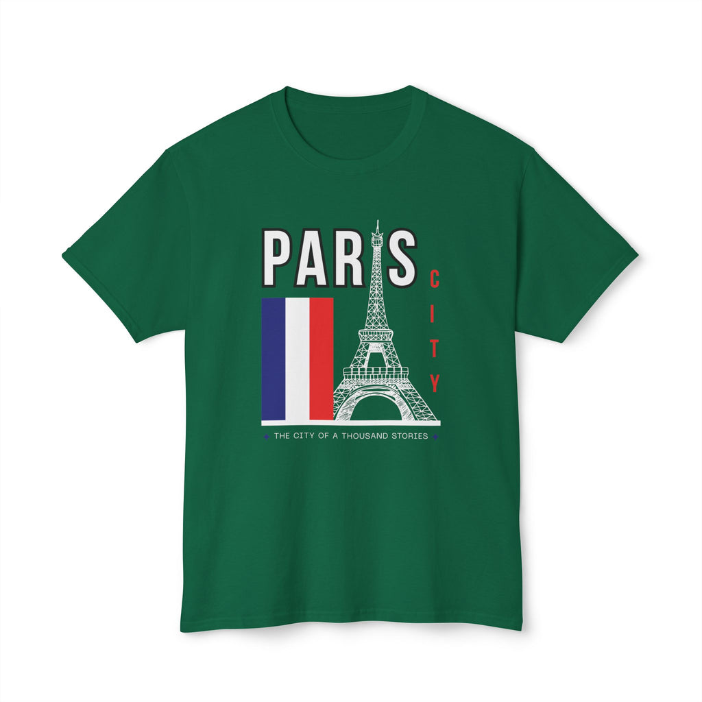 Paris Eiffel Tower T‑Shirt – French Flag Travel Souvenir