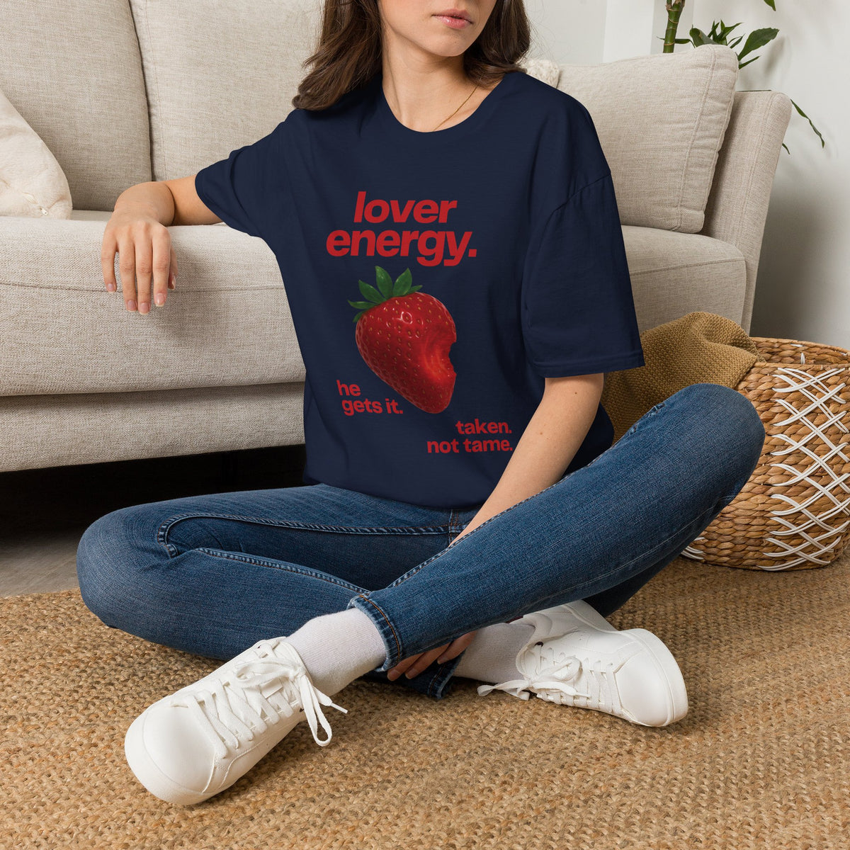 Lover Energy T‑Shirt — Strawberry