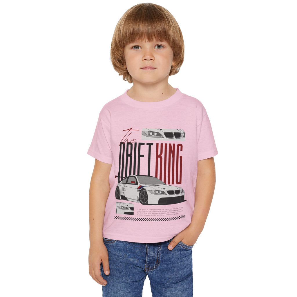 Toddler Drift King Car T‑Shirt — Racing Graphic Tee for Kids