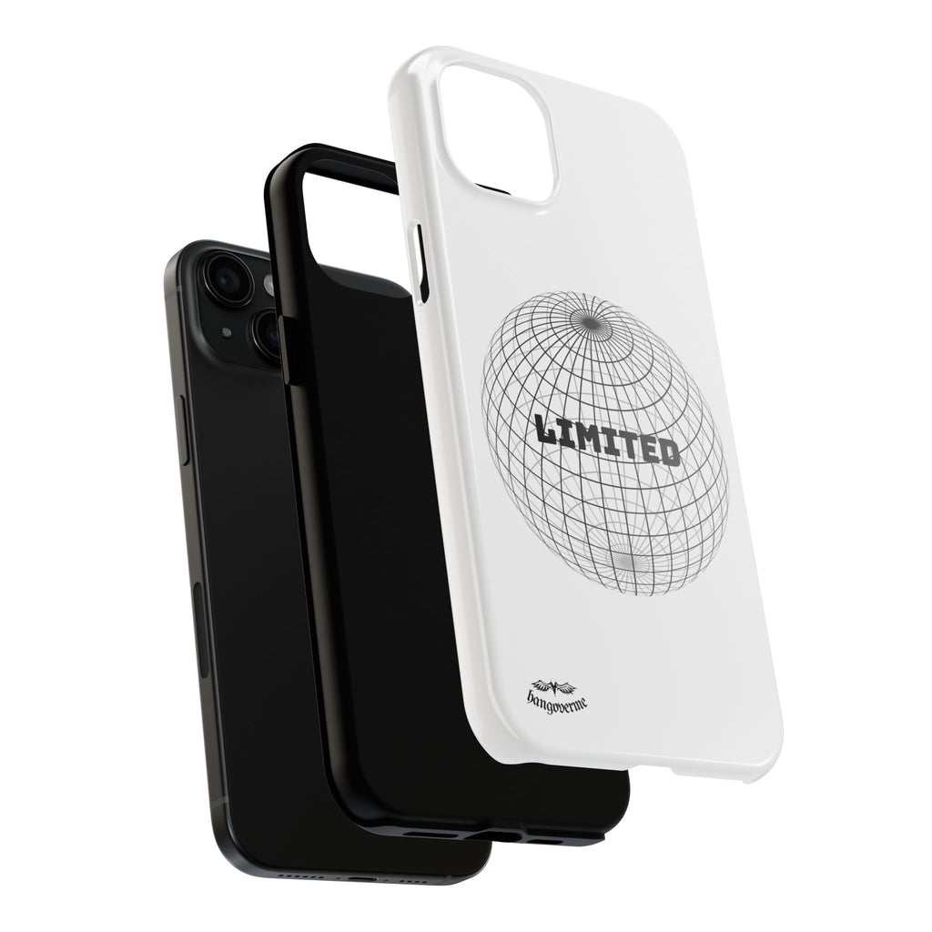 Phone Case — Minimal 'LIMITED' Wireframe Globe Protective Cover