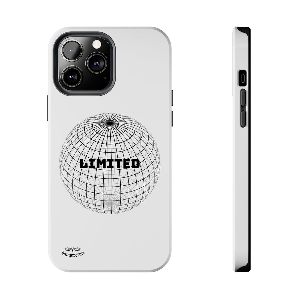 Phone Case — Minimal 'LIMITED' Wireframe Globe Protective Cover