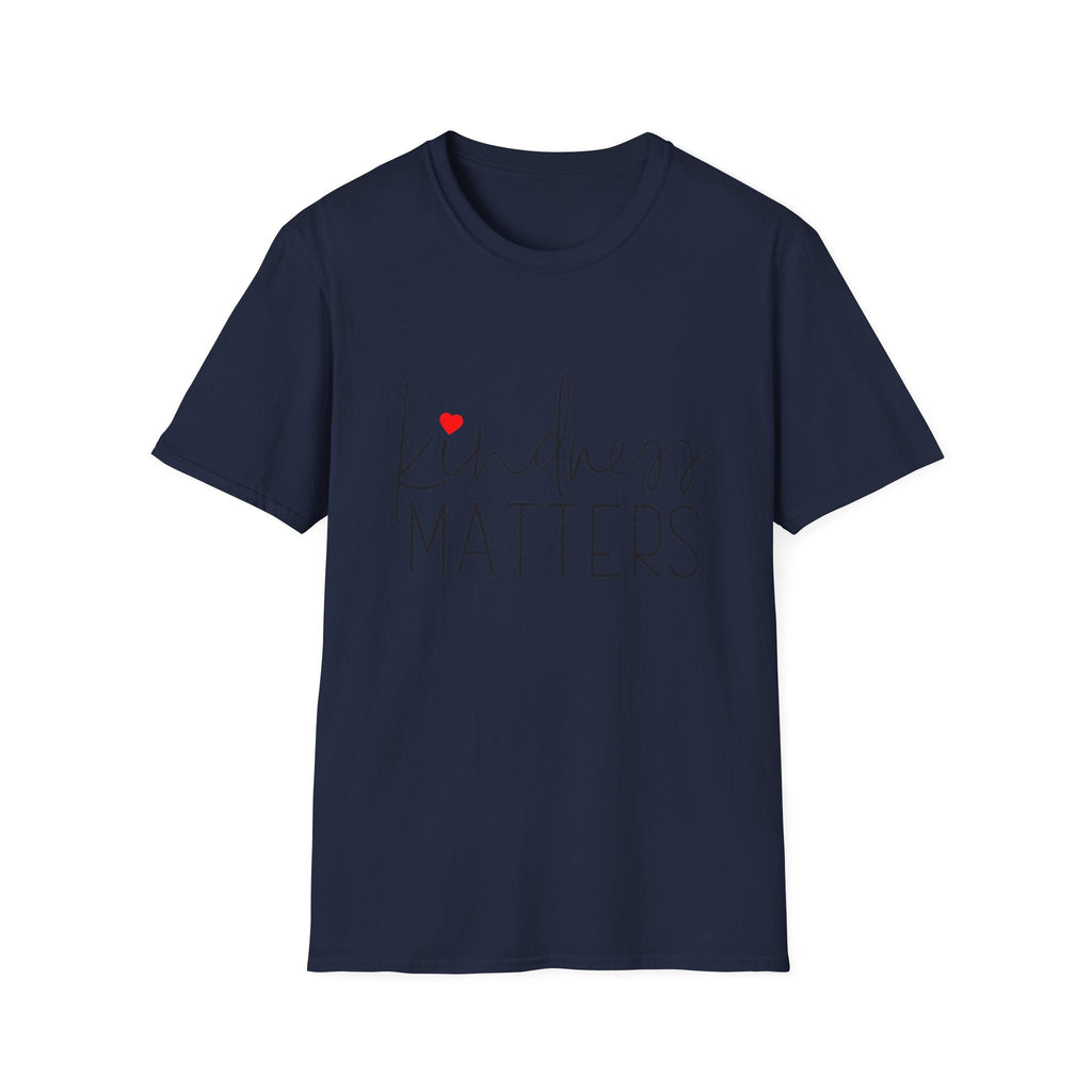 Kindness Matters T-Shirt — Minimal Heart Social Good Tee