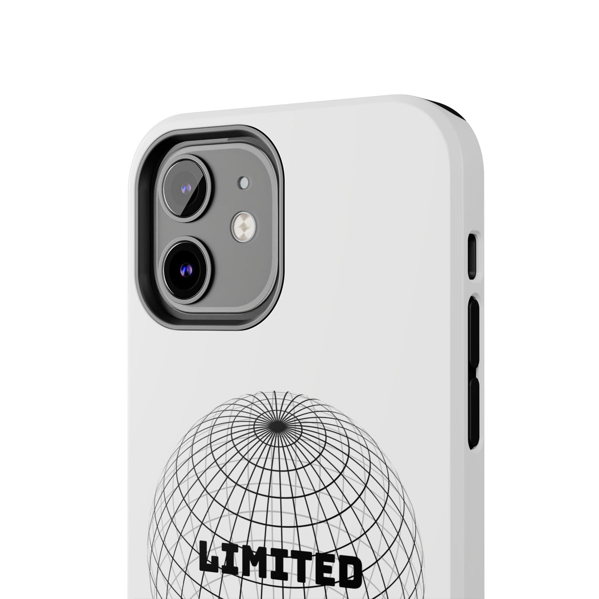 Phone Case — Minimal 'LIMITED' Wireframe Globe Protective Cover