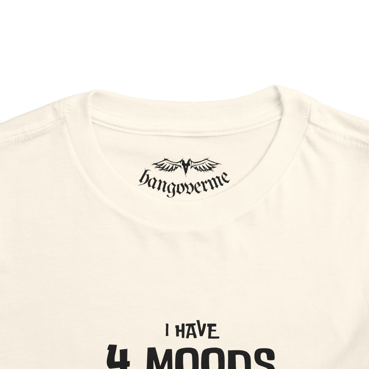 Toddler T-Shirt - "I Have 4 Moods" Colorful Monster Graphic