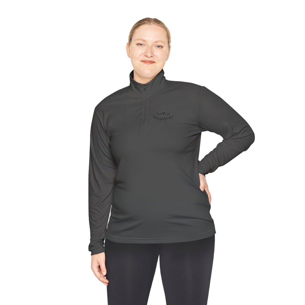Quarter-Zip Pullover — Minimalist Script Logo Pullover
