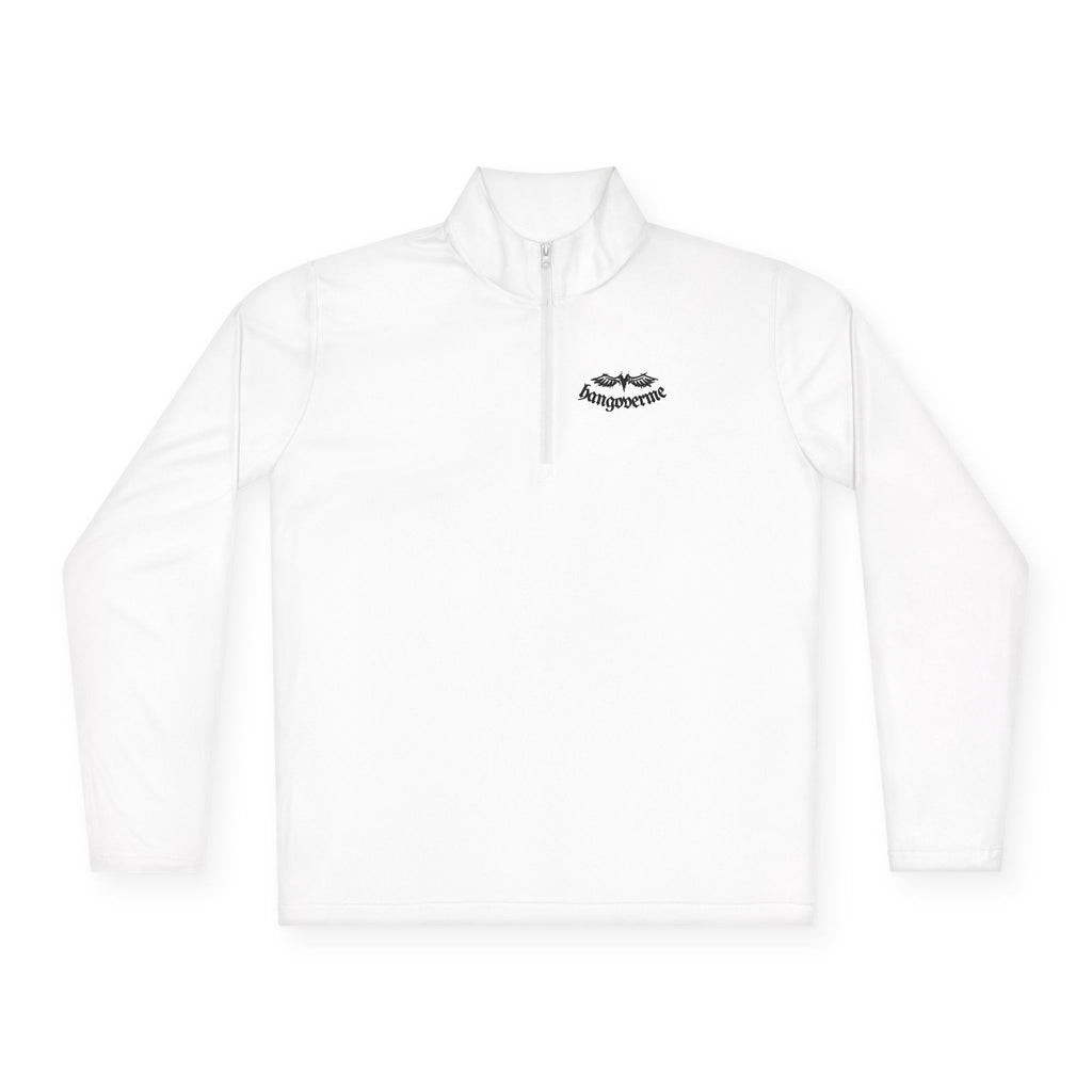 Quarter-Zip Pullover — Minimalist Script Logo Pullover
