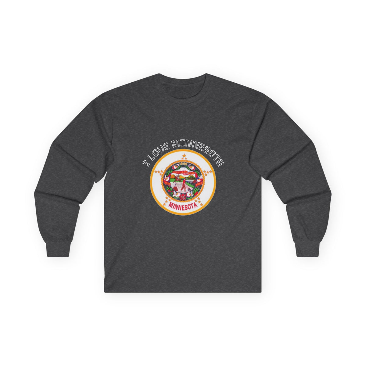 Minnesota State long Sleeve Sweatshirt — "I Love Minnesota"