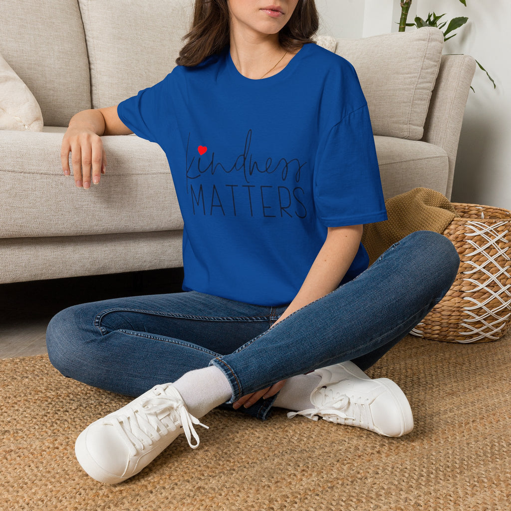 Kindness Matters T-Shirt — Minimal Heart Social Good Tee