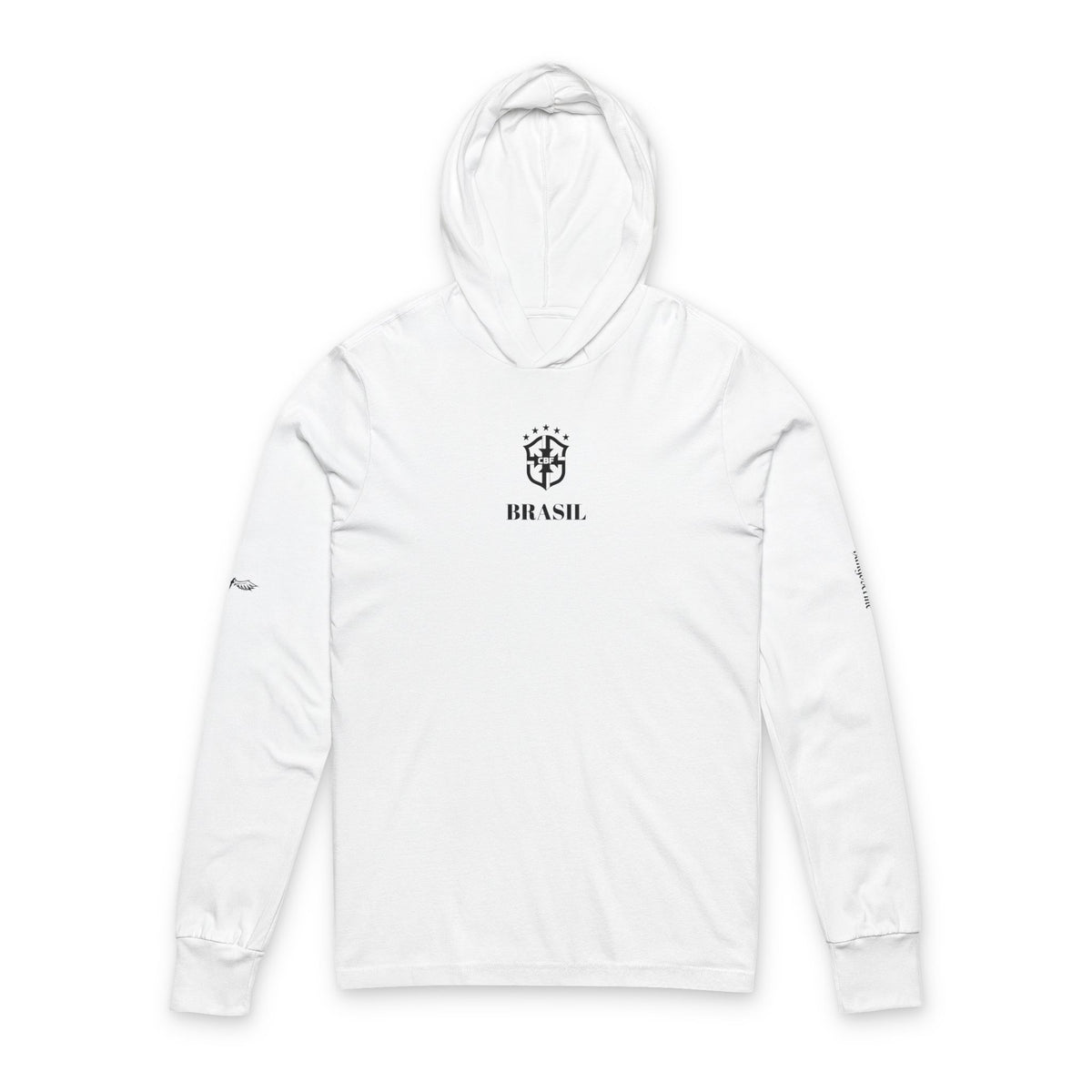 Brazil Crest Hooded Long Sleeve Tee