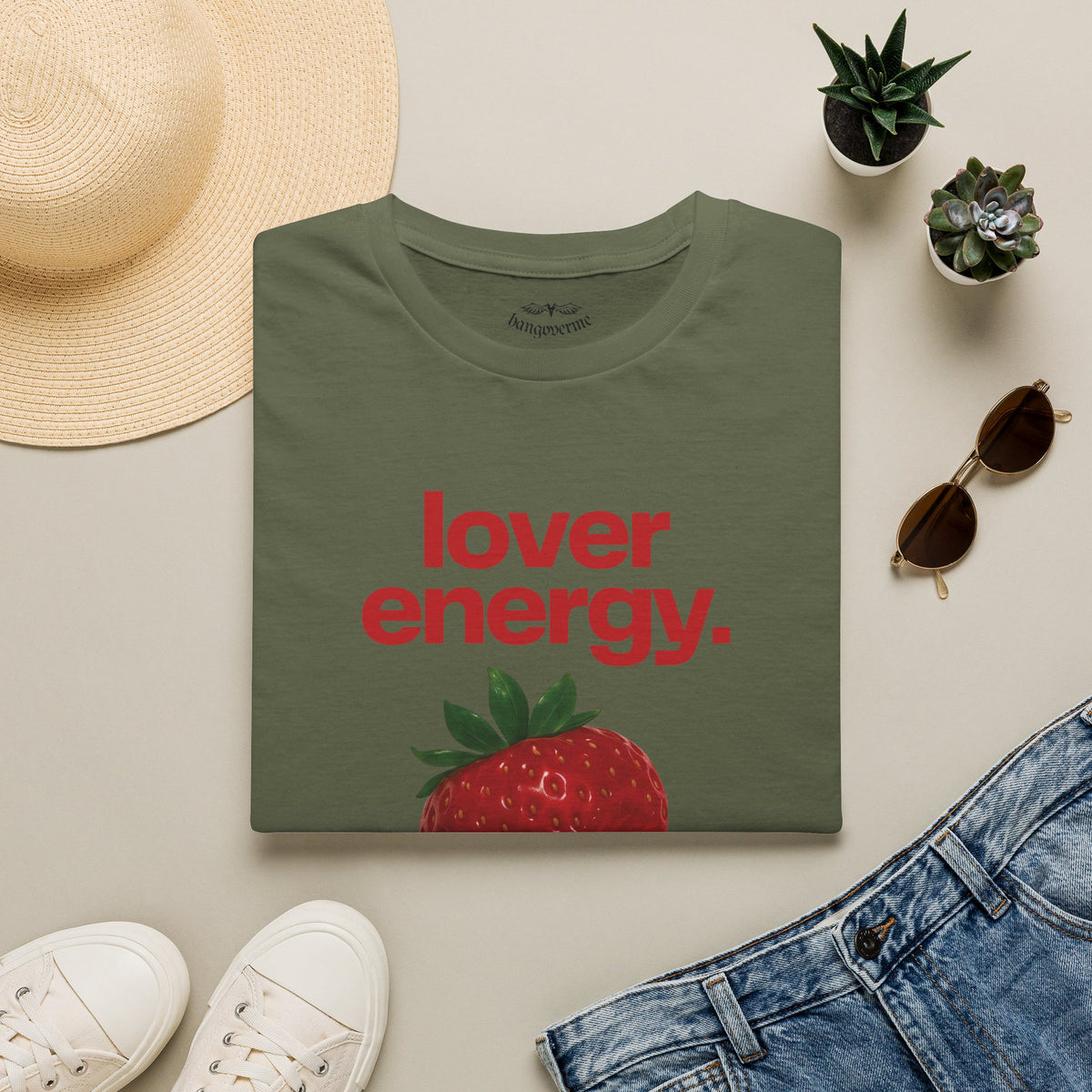 Lover Energy T‑Shirt — Strawberry
