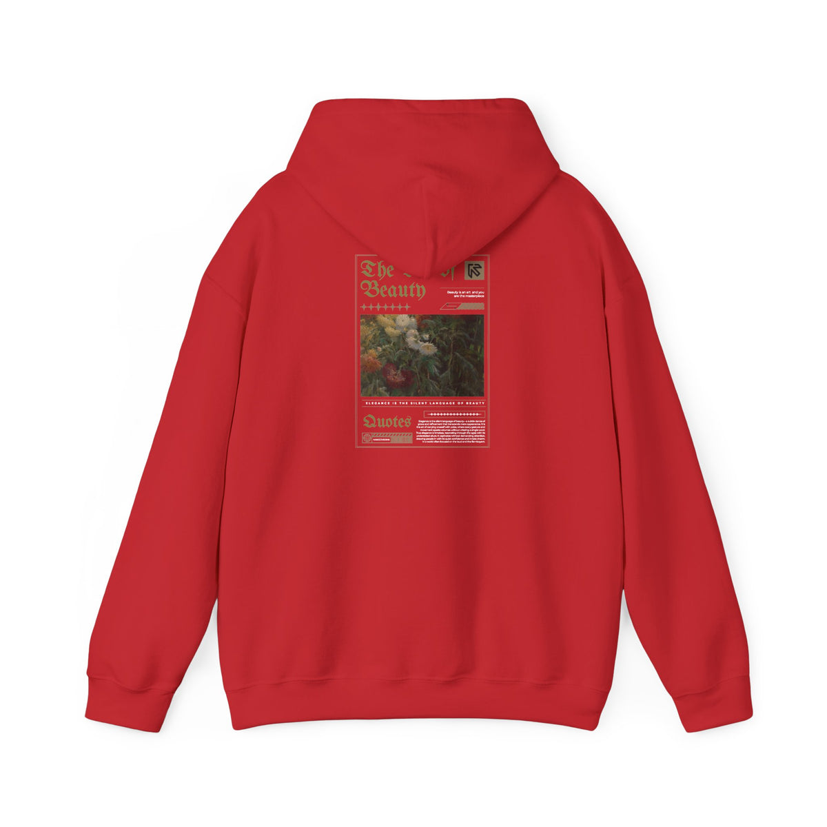 Vintage Floral 'Art Of Beauty' Hoodie — Aesthetic Art Print Hoodie