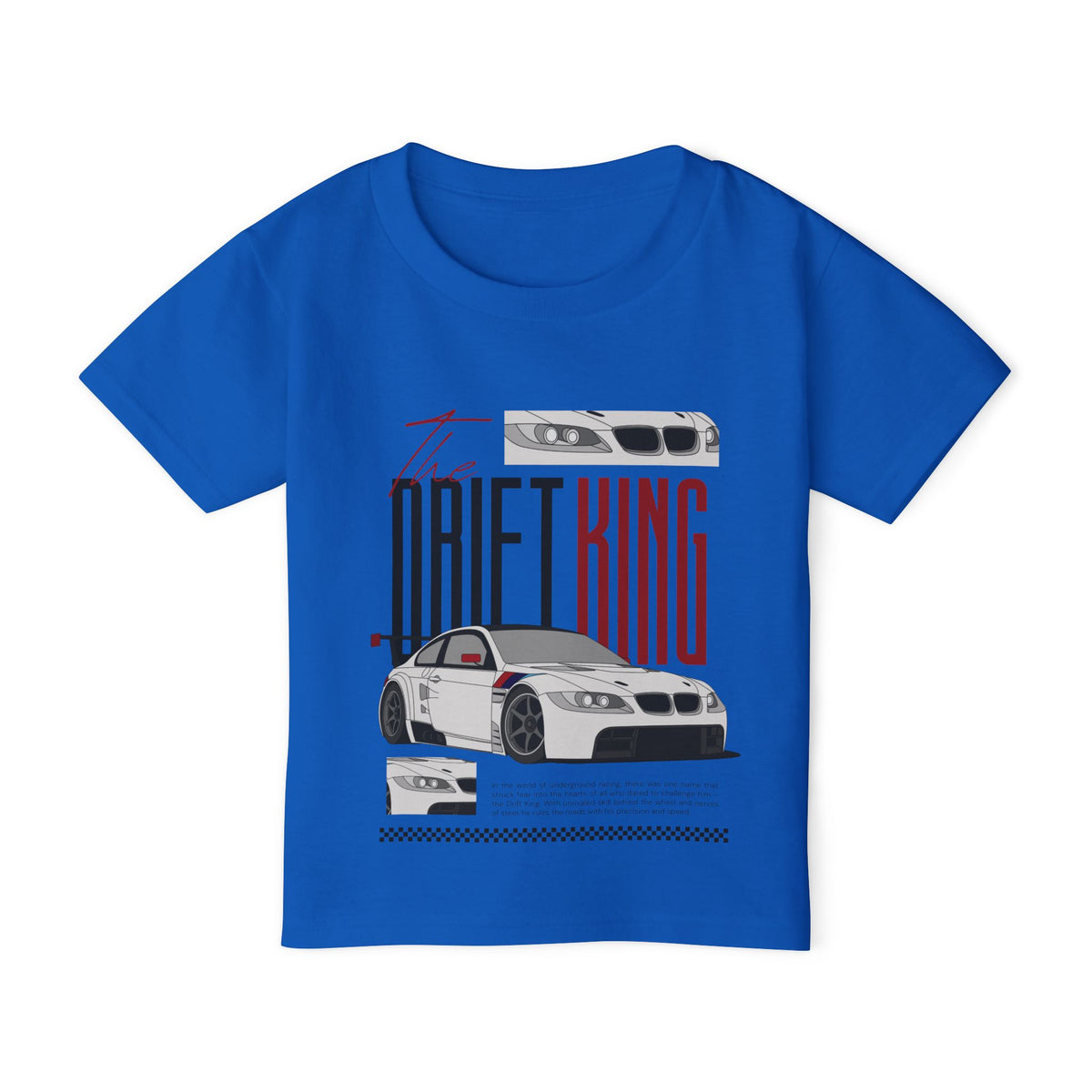 Toddler Drift King Car T‑Shirt — Racing Graphic Tee for Kids