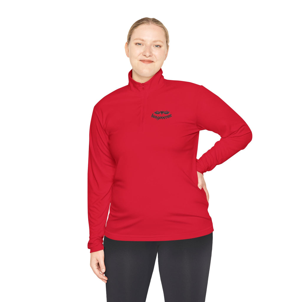 Quarter-Zip Pullover — Minimalist Script Logo Pullover