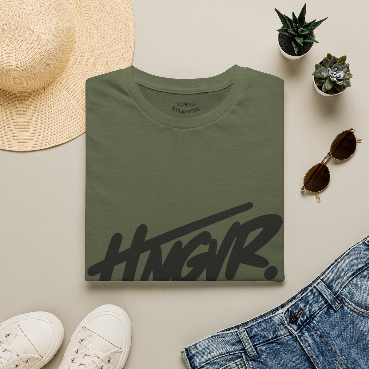HNGVR Script Logo T-Shirt — Bold Streetwear Graphic Tee