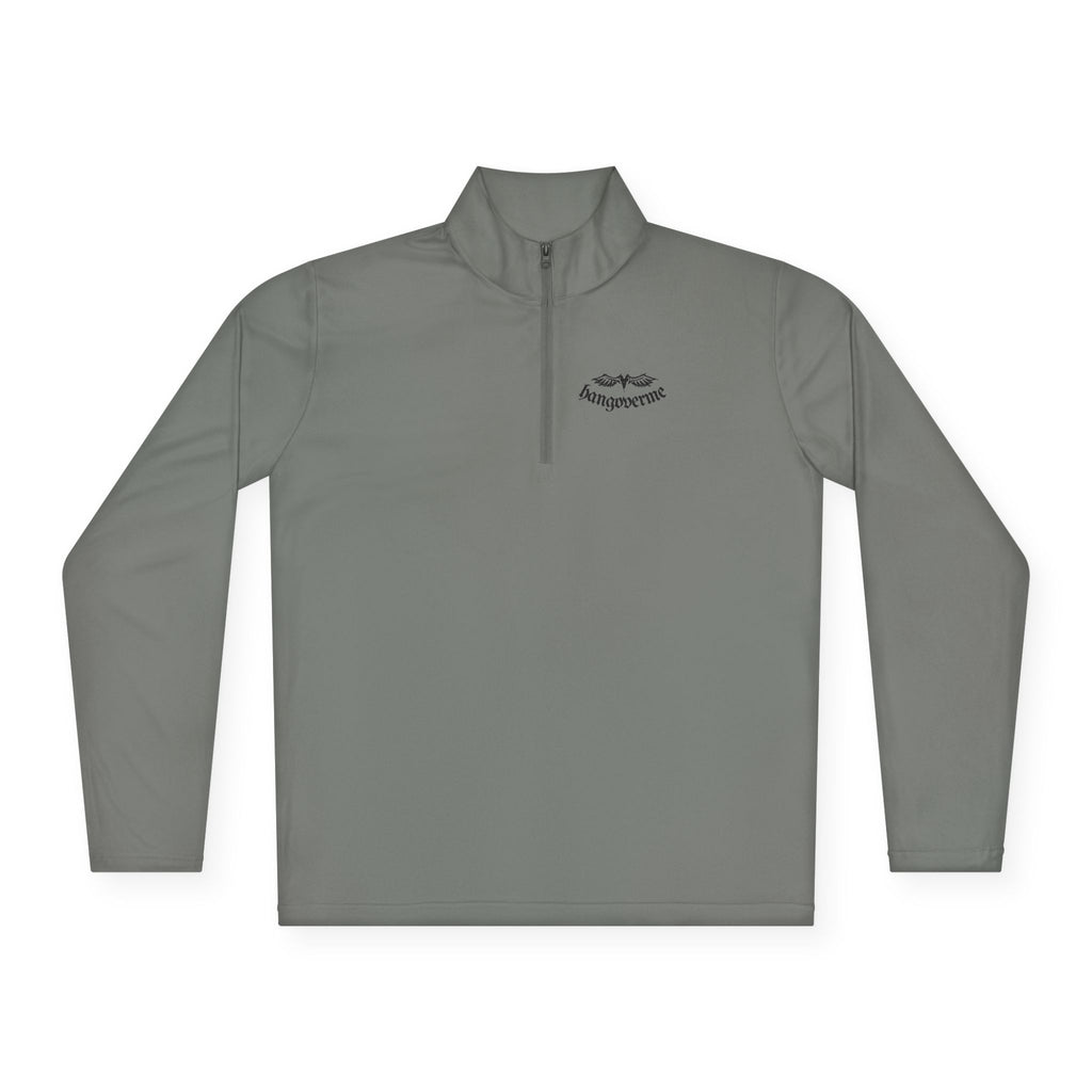 Quarter-Zip Pullover — Minimalist Script Logo Pullover
