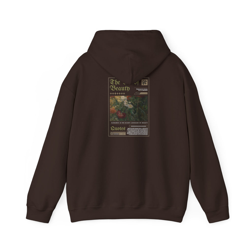 Vintage Floral 'Art Of Beauty' Hoodie — Aesthetic Art Print Hoodie