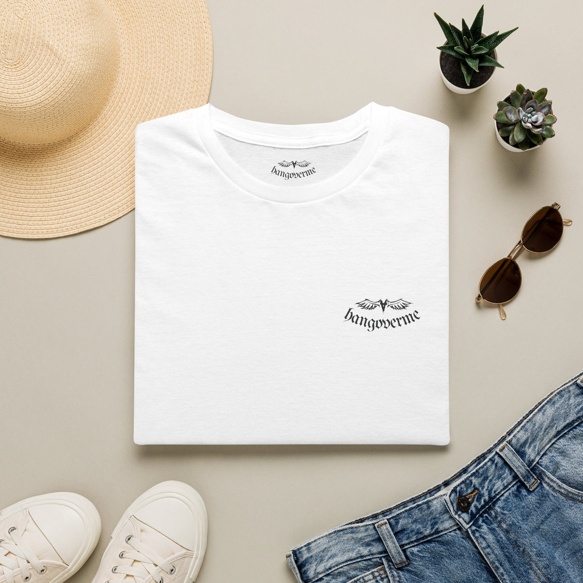 HNGVR. Script T-Shirt