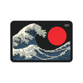 Wave & Red Sun Desk Mat — Motivational Japanese Wave Desk Mat
