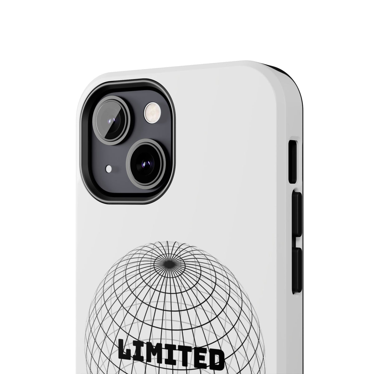 Phone Case — Minimal 'LIMITED' Wireframe Globe Protective Cover