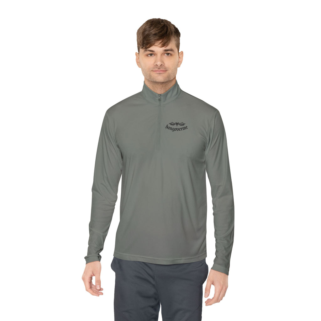 Quarter-Zip Pullover — Minimalist Script Logo Pullover