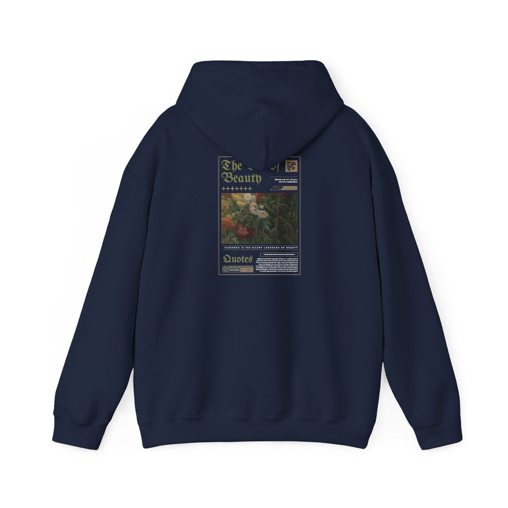 Vintage Floral 'Art Of Beauty' Hoodie — Aesthetic Art Print Hoodie