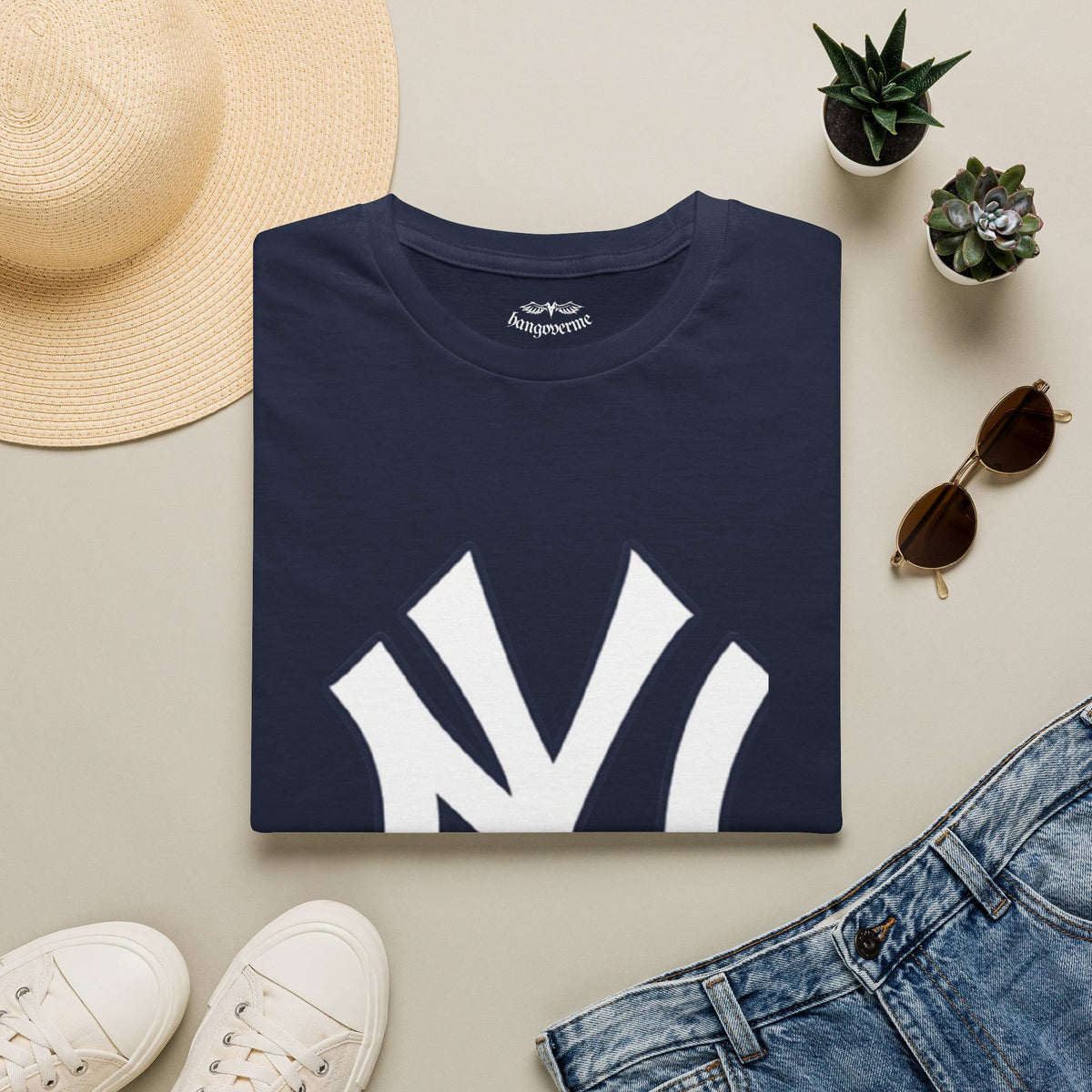 NY Logo T-Shirt — Bold Vintage Sports Tee
