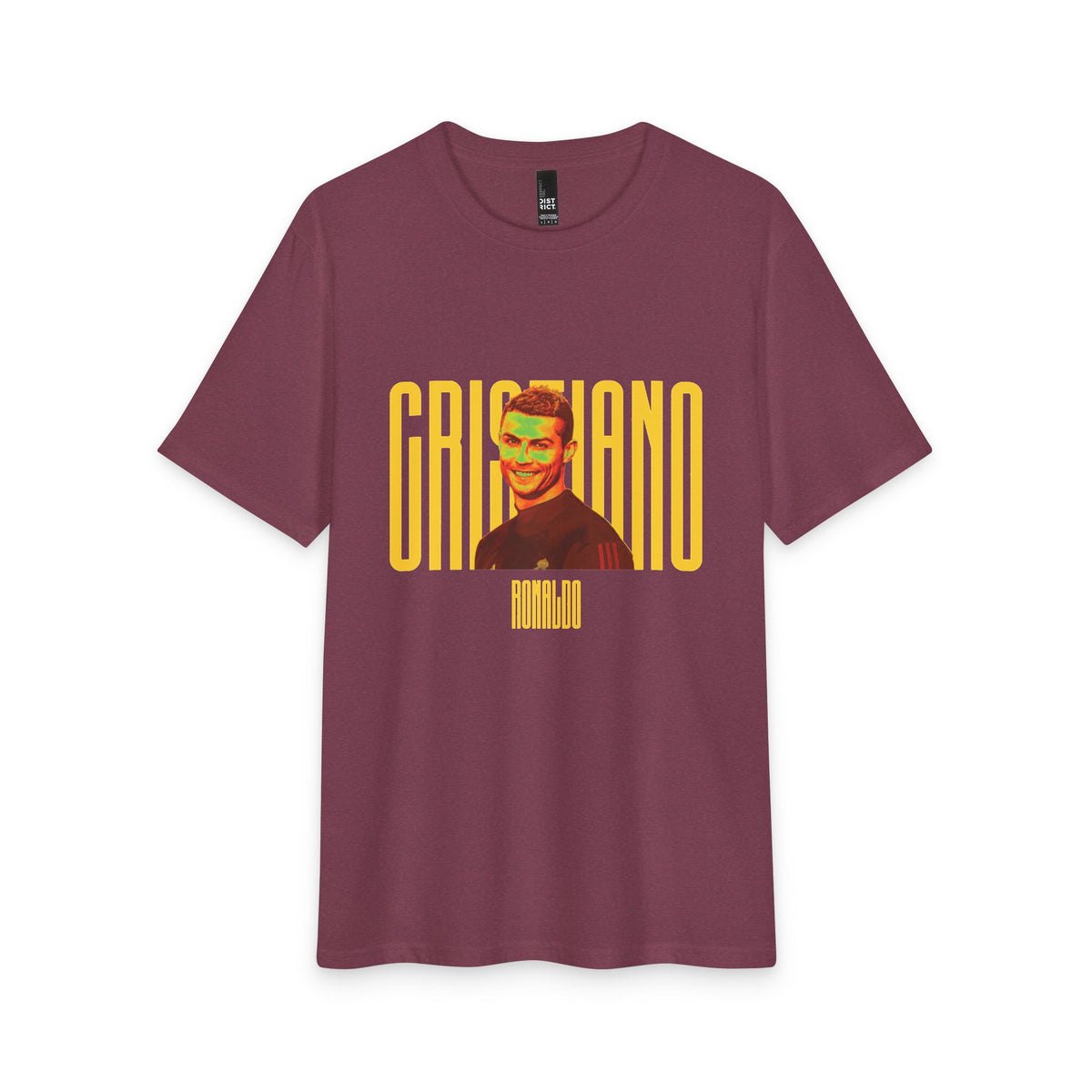 Cristiano Retro Portrait T-Shirt — Vintage Football Fan Tee