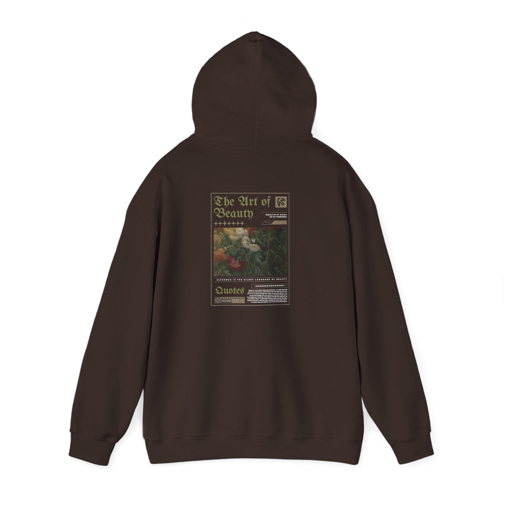 Vintage Floral 'Art Of Beauty' Hoodie — Aesthetic Art Print Hoodie