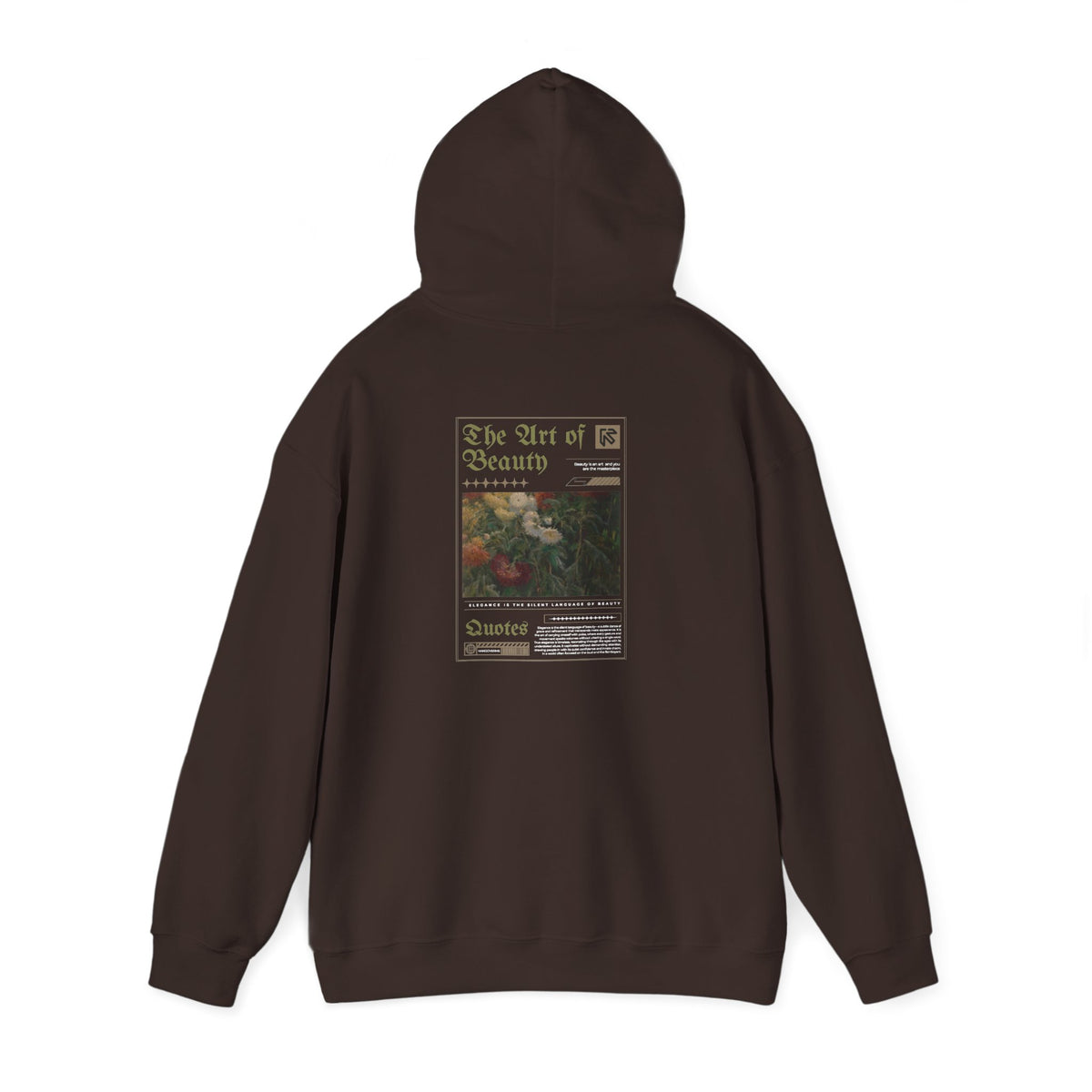 Vintage Floral 'Art Of Beauty' Hoodie — Aesthetic Art Print Hoodie