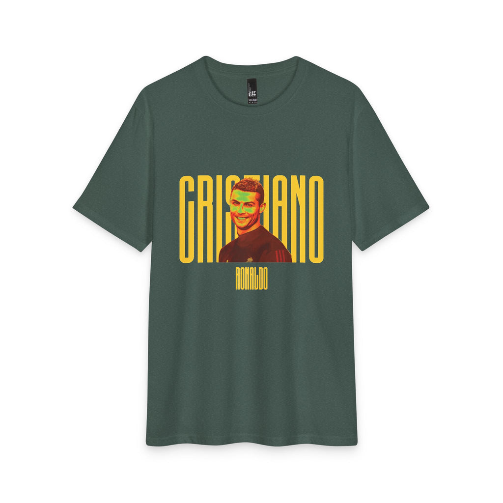 Cristiano Retro Portrait T-Shirt — Vintage Football Fan Tee