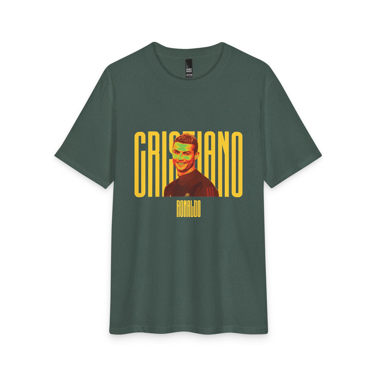 Cristiano Retro Portrait T-Shirt — Vintage Football Fan Tee