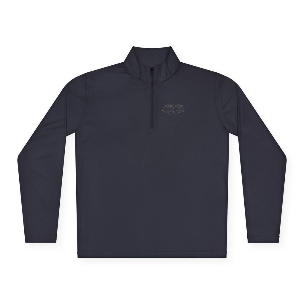 Quarter-Zip Pullover — Minimalist Script Logo Pullover