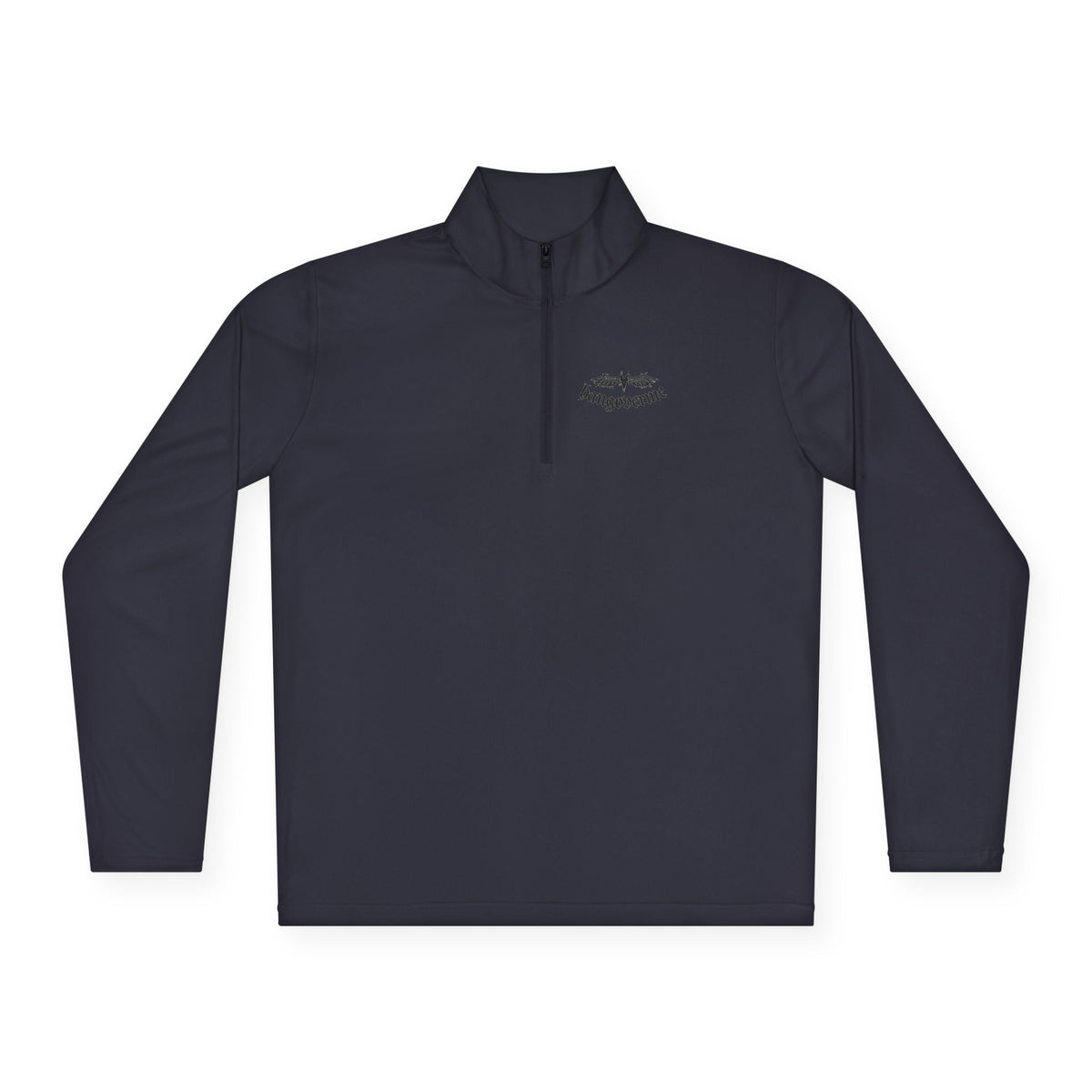 Quarter-Zip Pullover — Minimalist Script Logo Pullover