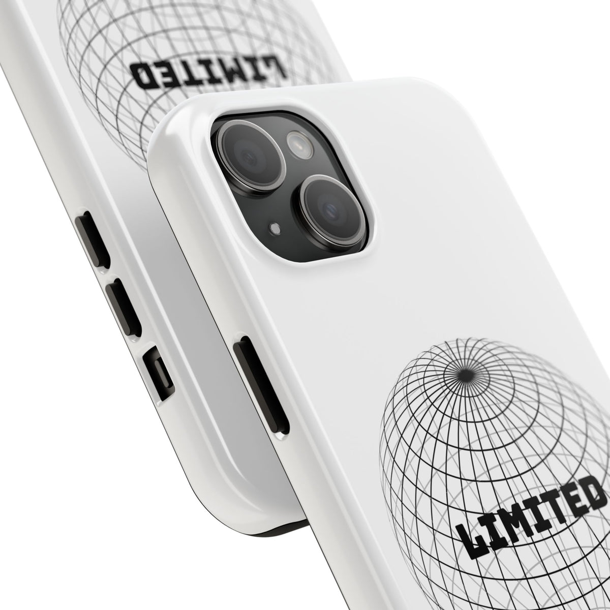 Phone Case — Minimal 'LIMITED' Wireframe Globe Protective Cover