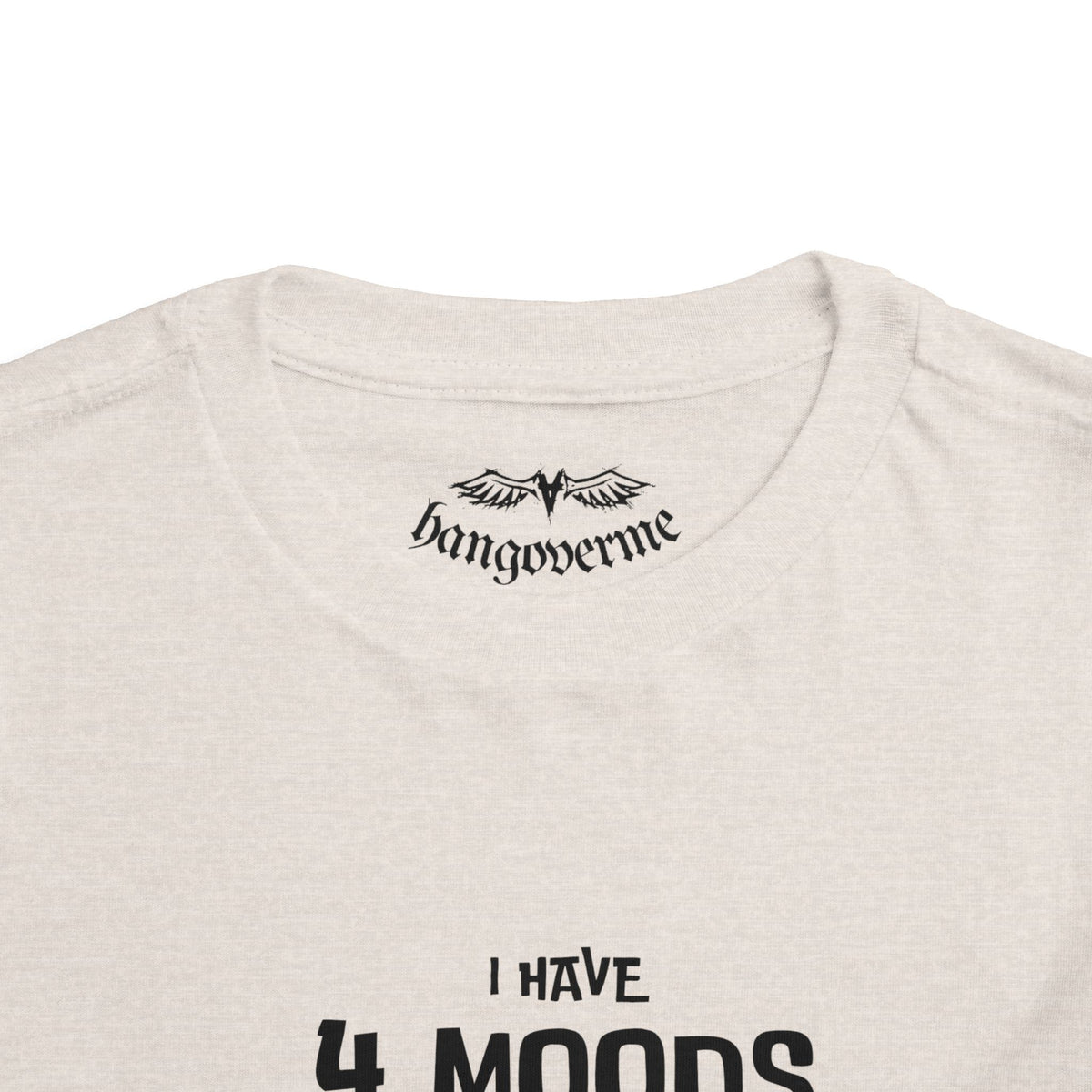 Toddler T-Shirt - "I Have 4 Moods" Colorful Monster Graphic